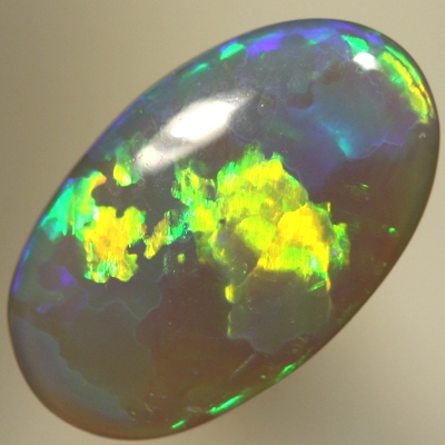 SOLID SEMI BLACK OPAL Very bright rolling flashes of neon green, orange, and purple. SEE VIDEO